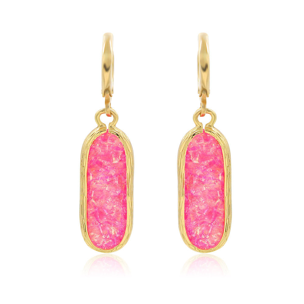 Pinky Resin Earrings